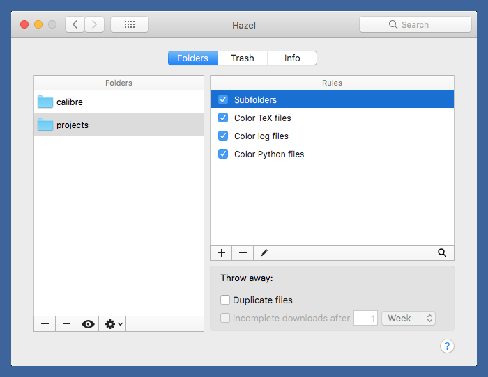 File extensions and colors All this